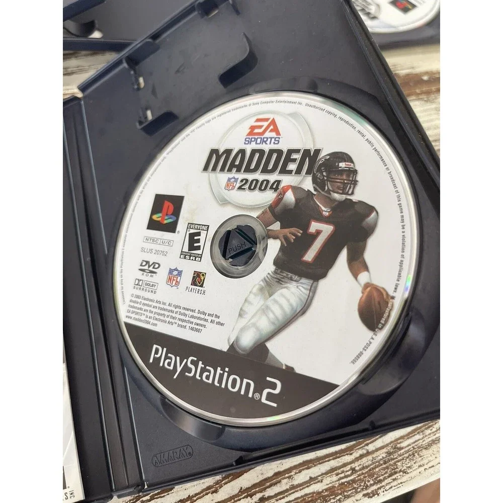 PS2 Sports game Lot of 3 MADDEN 2004 NCAA FOOTBALL NFL Game day‎ 2002 Manual Box